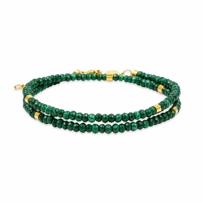 Bijoux - Bracelet Lumia en pierres Malachite - SLOYA