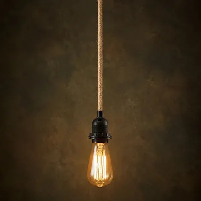Plafonniers - Douille de Plafond Jute - Naturel Noir - BAZAR BIZAR LIVING