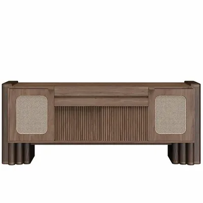 Buffets - Ronnie Vinyl Sideboard Handmade by Wood Tailors Club - WOOD TAILORS CLUB