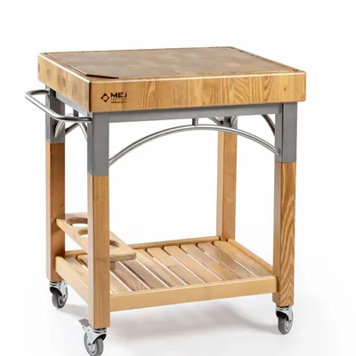 Couverts & ustensiles de cuisine - Chariot ARREDO avec bloc de boucherie - MEJ, IL CEPPO FRUTTERO