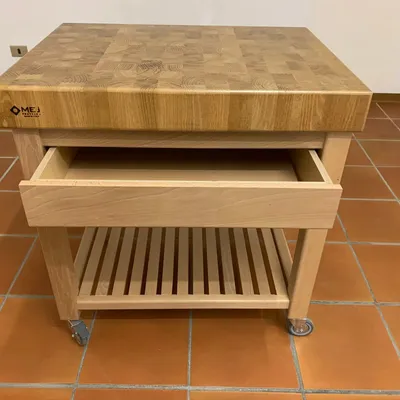 Kitchen utensils - Trolley with butcher block - MEJ, IL CEPPO FRUTTERO