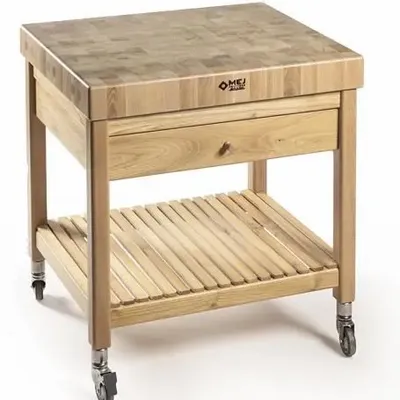 Kitchen utensils - Trolley with butcher block - MEJ, IL CEPPO FRUTTERO