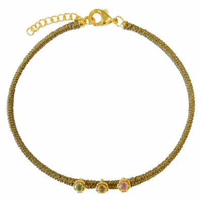Bijoux - Bracelet 3 petites fleurs- Phool - SOPHIE DESCHAMPS BIJOUX