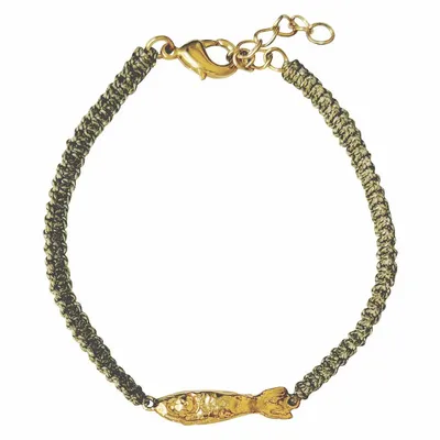 Jewelry - Macrame fish bracelet - Braided Ablette - SOPHIE DESCHAMPS BIJOUX