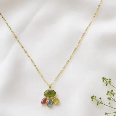 Jewelry - Tourmaline-samode chain necklace and pendant - SOPHIE DESCHAMPS BIJOUX