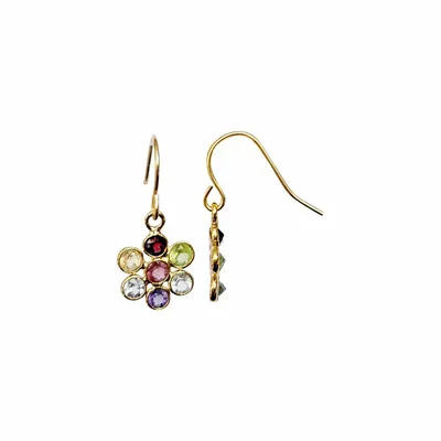 Jewelry - Tourmaline-nobility flower earring - SOPHIE DESCHAMPS BIJOUX