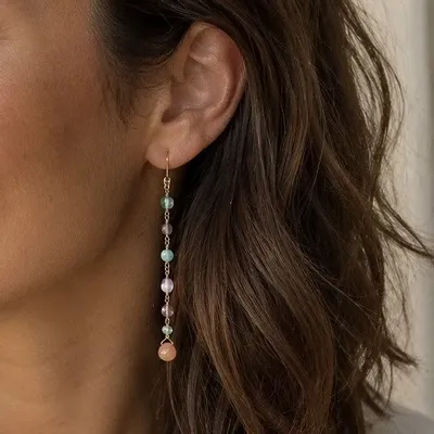 Jewelry - Multi gemstone earring - Magic - SOPHIE DESCHAMPS BIJOUX