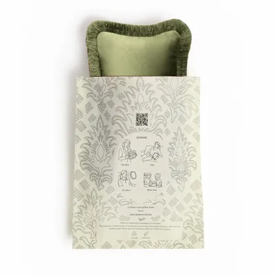 Cushions - The Gift Micro Cushion Velvet With Fringes - LO DECOR