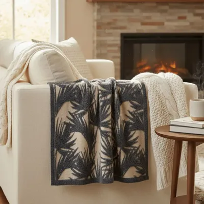 Fabrics - Palms throw - SOFIA TOSCANO