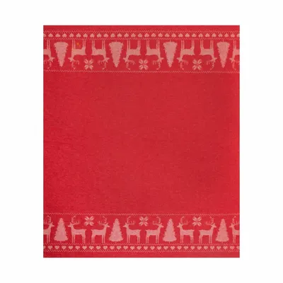Fabrics - Babele recycled-cotton Christmas ruffle throw - SOFIA TOSCANO