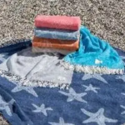Fabrics - Super Soft Babele Summer recycled-cotton throw - SOFIA TOSCANO