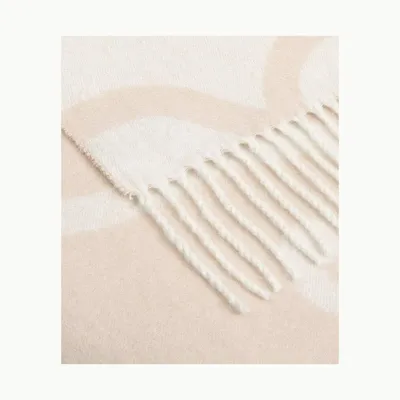 Fabrics - Super Soft Babele Arabesque cotton throw - SOFIA TOSCANO
