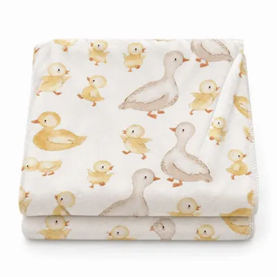 Throw blankets - Babies â€“ Ducks pattern blanket - SOFIA TOSCANO