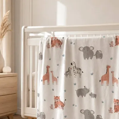 Fabrics - Babies â€“ Giraffes blanket - SOFIA TOSCANO