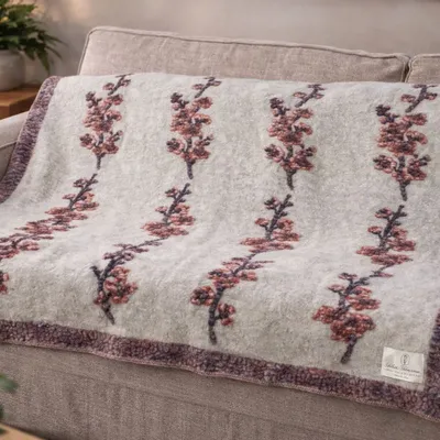 Fabrics - Peach boiled-wool blanket - SOFIA TOSCANO