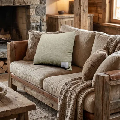 Fabrics - Babele Herringbone 50 Ã— 50 cm cushion - SOFIA TOSCANO