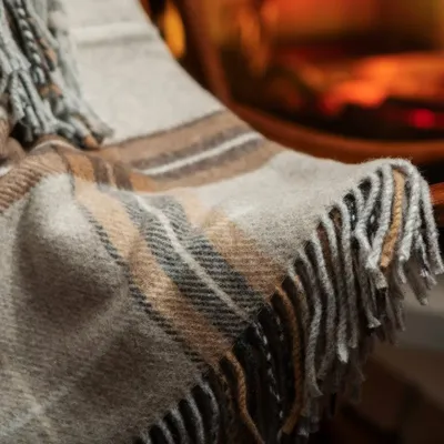Fabrics - Fara tartan throw - SOFIA TOSCANO