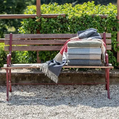 Fabrics - Lira recycled wool and cashmere throw - SOFIA TOSCANO