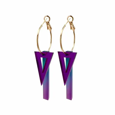 Jewelry - TIKA COMPO RADIANT ISOCEL Midnight Blue earrings - TELLMEE
