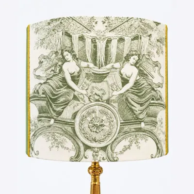 Lampes de table - Abat-jour toile de Jouy antique - CHATEAU TALES