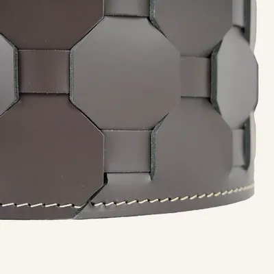Corbeilles - Corbeille à papier en cuir régénéré tressé OTTO - LIMAC DESIGN