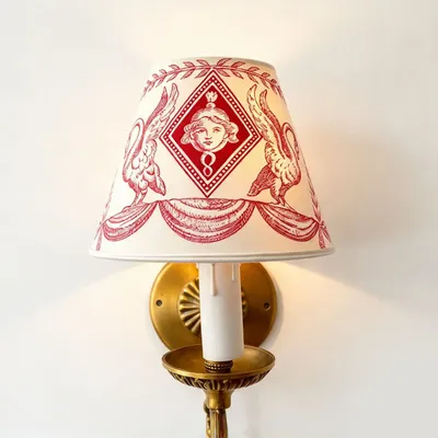 Appliques - Abat-jour toile de Jouy Diane - CHATEAU TALES