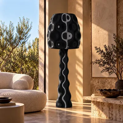 Lampadaires - ORA — Lampadaire sculptural personnalisable - MELTED