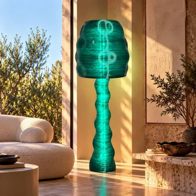 Lampadaires - ORA — Lampadaire sculptural personnalisable - MELTED