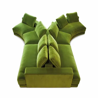 Canapés pour collectivités - Manhattan| Canapé rond double-face sur mesure - CREARTE COLLECTIONS