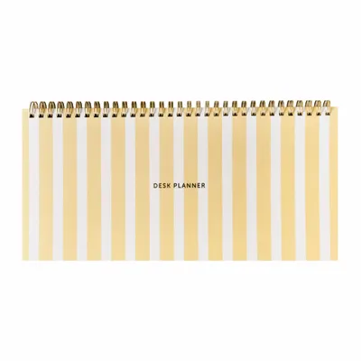 Papeterie bureau - Fabrique Deskplanner Stripes Yellow - A-JOURNAL