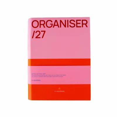Papeterie bureau - A-Journal Diary Spiral - Organiser 2027 - Pink Red - A-JOURNAL