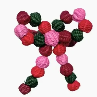 Platter and bowls - Beaded Bow Napkin Ring - CORO CORA