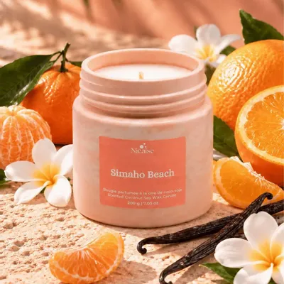 Cadeaux - Simaho Beach | Bougie parfumée (200g de cire) - NICAISE
