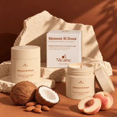 Cadeaux - Moment Si Doux | Bougie parfumée (200g de cire) - NICAISE