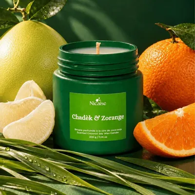 Cadeaux - Chadèk & Zorange | Bougie parfumée (200g de cire) - NICAISE