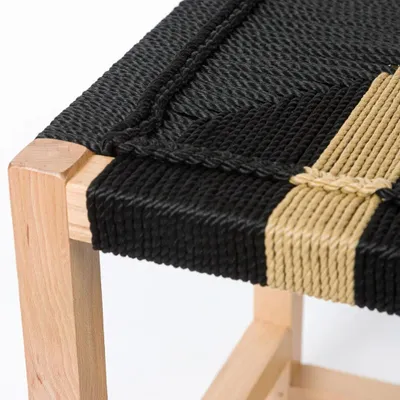 Tabourets - Tabouret en bois Solo - V&V MACRAME