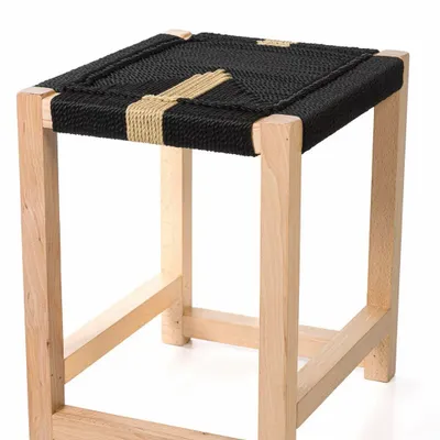 Tabourets - Tabouret en bois Solo - V&V MACRAME