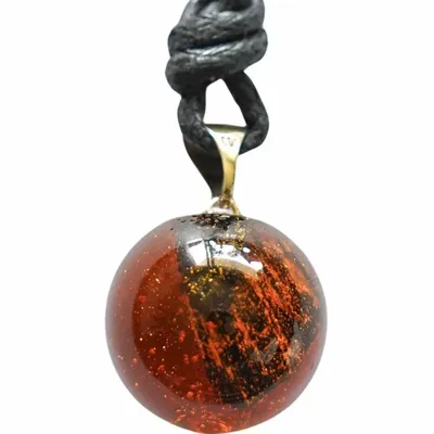 Jewelry - Bog Oak Pendant – Round, 20x20x20 mm - GLASS4CANDLES