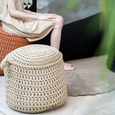 Coussins - Pouf Rock - V&V MACRAME
