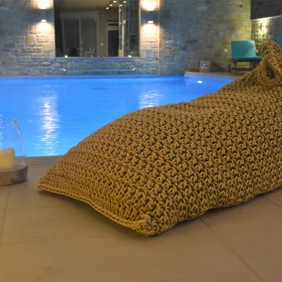Cushions - Stone Pouf - V&V MACRAME