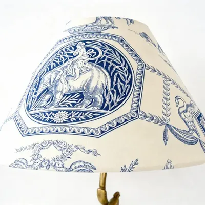 Table lamps - Jouy Diane canvas lampshade - CHATEAU TALES