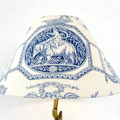 Table lamps - Jouy Diane canvas lampshade - CHATEAU TALES