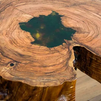Coffee tables - Walnut Coffee Table – 57x68x78 cm – Walnut Verde - GLASS4CANDLES