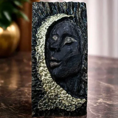 Pièces uniques - Sculpture en chêne noir ancien – rectangle, 250x120x50 mm - GLASS4CANDLES