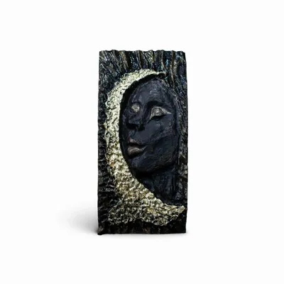 Pièces uniques - Sculpture en chêne noir ancien – rectangle, 250x120x50 mm - GLASS4CANDLES