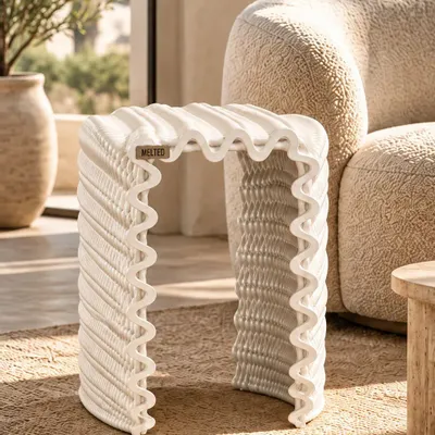 Stools - TRAME — Customisable Sculptural Stool - MELTED