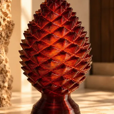 Sculptures, statuettes et miniatures - PINEA — Sculpture décorative pomme de pin personnalisable - MELTED