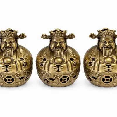 Scents - God of Wealth Incense Burner 4 cm – Set of 3 - ARABESK