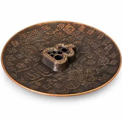Senteurs - Porte-encens 9 trous décor chinois 9 cm - ARABESK