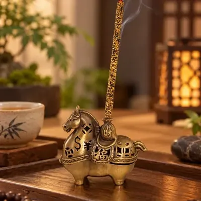 Senteurs - Porte-encens cheval 8,2 cm - ARABESK